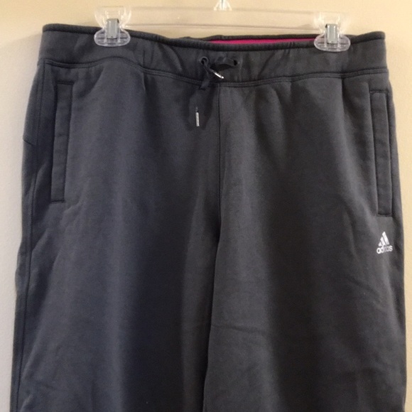 NWOT Adidas Fleece Olive Green Sweatpants w. - Picture 9 of 16